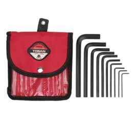 ست 10 عددی آلن شش‌پر کوتاه کیفی سایز 1/5 تا 10