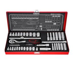 جعبه بکس 40 پارچه درایو 1/4 و 3/8 اینچ ساخت تایوان