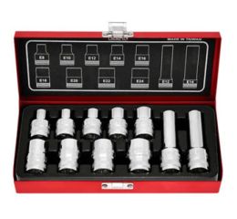 جعبه بکس E ستاره‌ای 11 پارچه درایو 1/2 اینچ ساخت تایوان