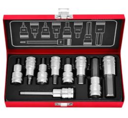 جعبه بکس آلنی 9 پارچه درایو 1/2 اینچ ساخت تایوان